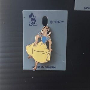 Disney Snow White Enamel Pin - Blue and Yellow